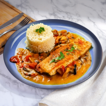 Creamy Cajun Mushroom Fish